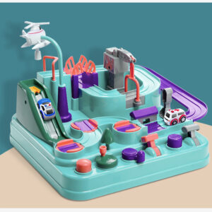 Parking Lot Car Track Playset with 3 Vehicles