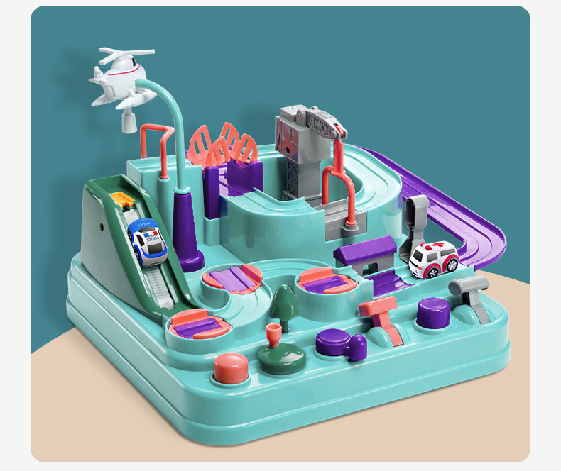 Parking Lot Car Track Playset